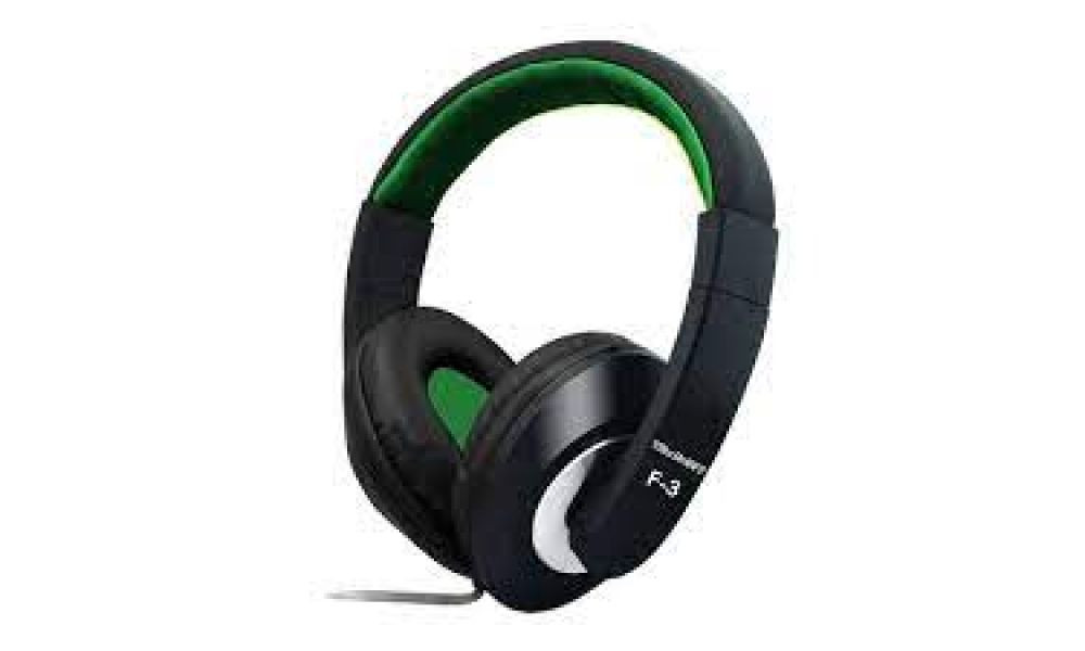 Fone de Ouvido Headset para PC F-3 Verde - TecDrive