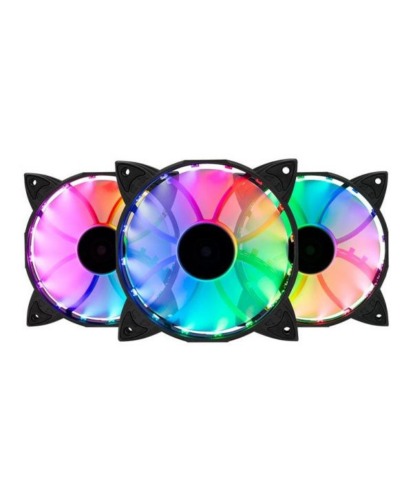 Kit Ventoinhas Mancer Z100 RGB  3X120MM + Controladora