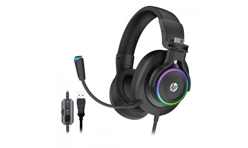 Headset Gamer hp H500GS 7.1 LED rgb com fio - pc