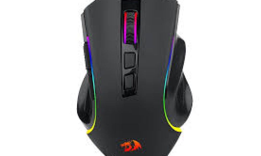 Mouse Gamer Redragon Griffin Pro, RGB, 4800DPI, 7 Botoes, Wireless, Preto, M602P-KS
