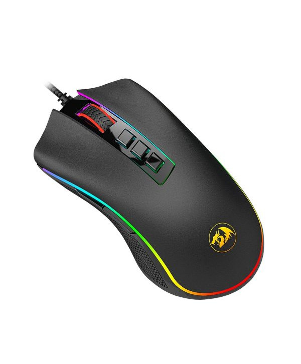 Mouse Gamer Redragon Cobra V2 RGB, 12400 DPI, 8 Botões Programáveis, Black, M711 V2