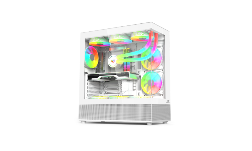 Gabinete Aquarius MT-G850WH Sem Fonte C3Tech Gaming