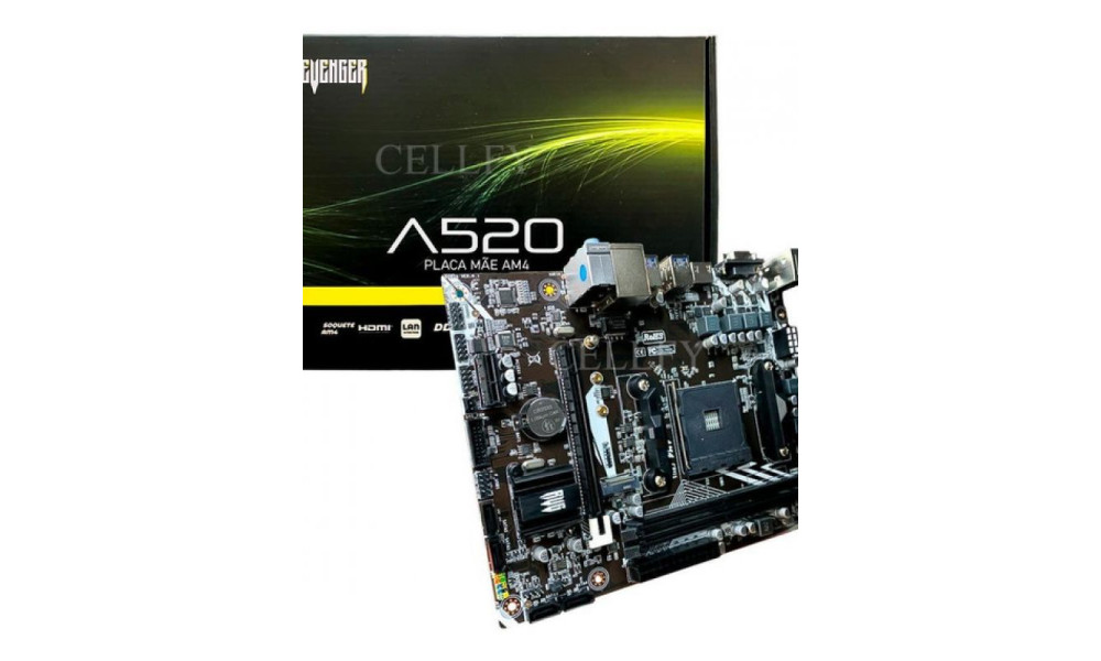 Placa Mãe Revenger A520 Socket AM4 Linha 5000 AMD RYZEN