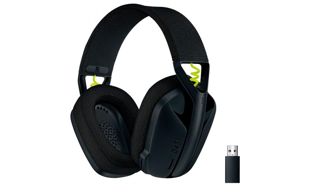 Headset Gamer Sem Fio Logitech G435 LIGHTSPEED, Conexão USB e Bluetooth