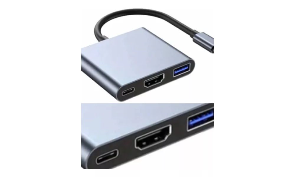Adaptador Tipo C 3 em 1 AU-578