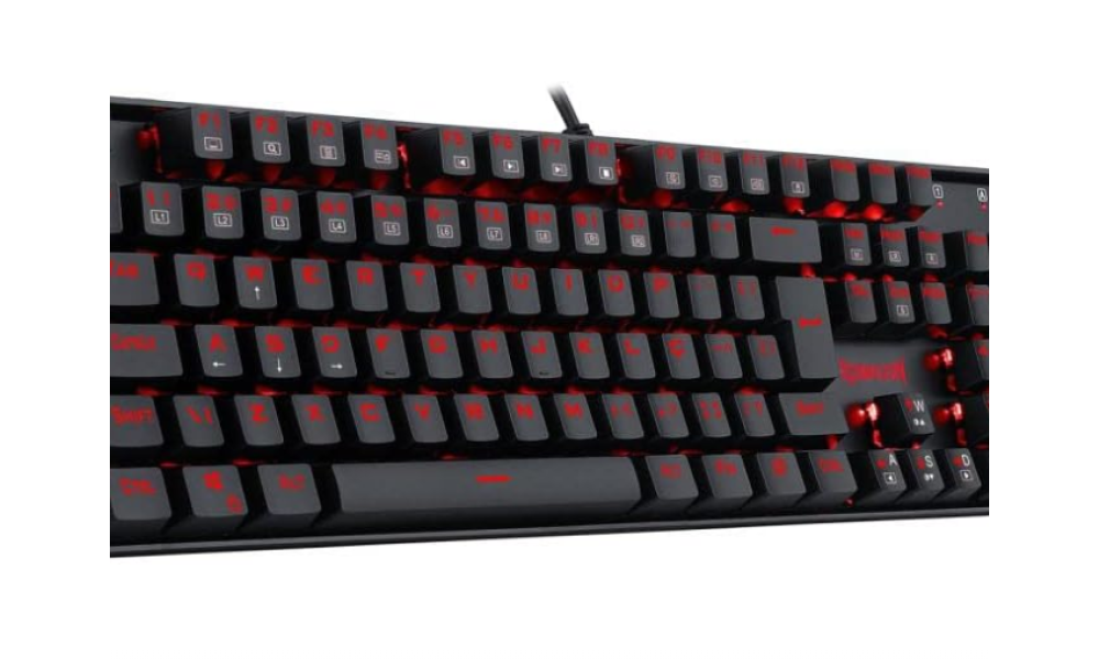 Teclado Mecânico Gamer Redragon Mitra K551 RGB, Switch Brown, ABNT2, Full-Size, Black