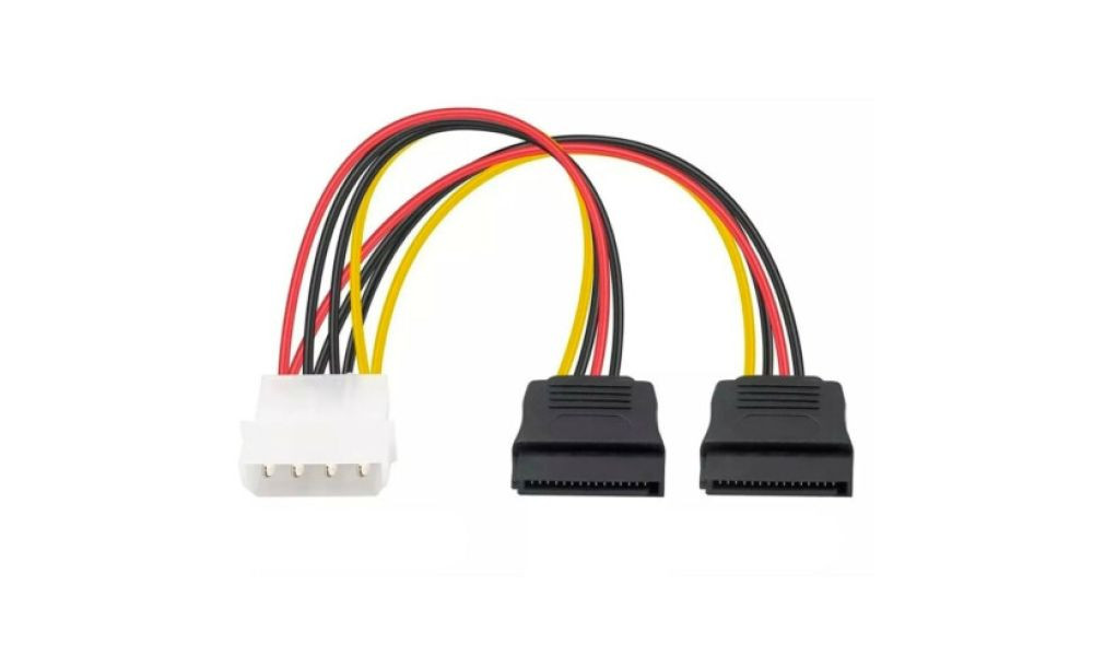 Cabo Adaptador Molex IDE x 2 Sata 15P 20cm GRASEP - D-CIC02