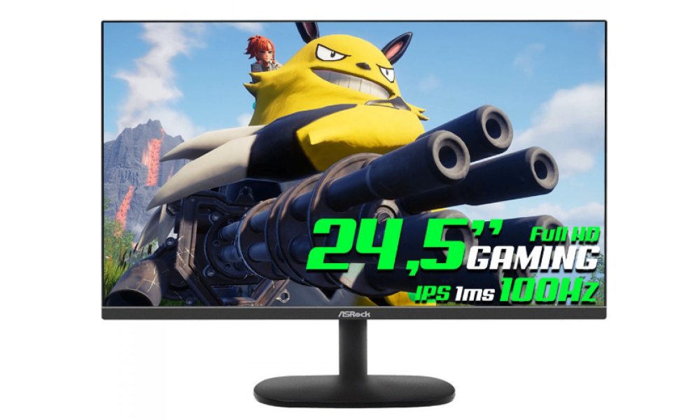 Monitor Gamer ASRock Challenger CL25FF, 24,5 Pol, Full HD, 1ms, 100Hz, IPS, 99% sRGB, FreeSync