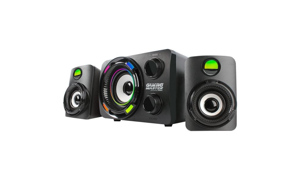 Caixa de Som Subwoofer K-MEX SS9800 USB 9.9W RMS, Canais 2.1, LED de 7 Cores, Preto - SS9800U0001CB1X