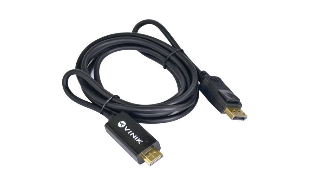 Cabo Adaptador DISPLAYPORT para HDMI 1,8mt cod: 33722 Vinik