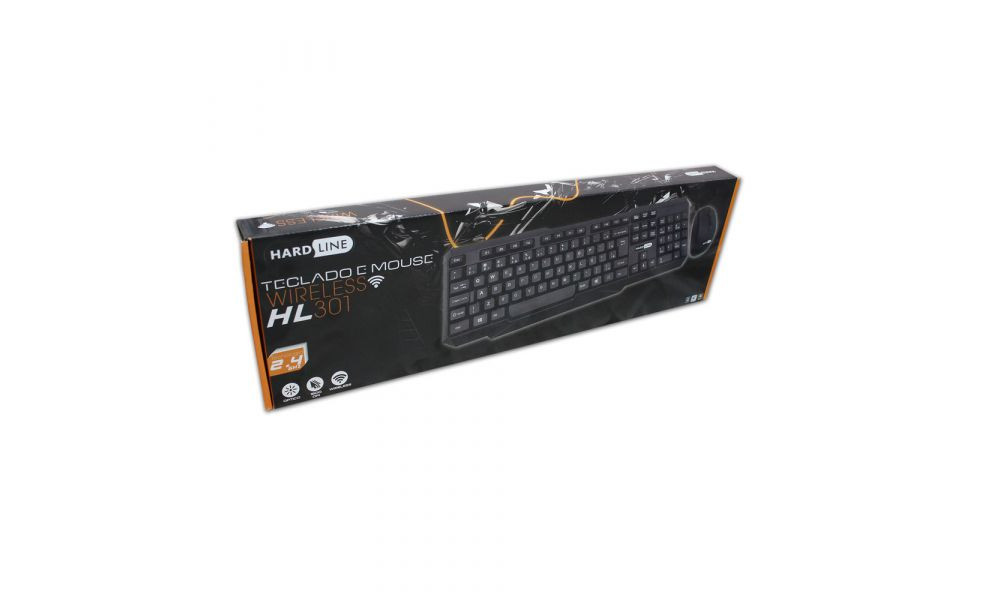 Teclado E Mouse Sem Fio Hardline Hl301