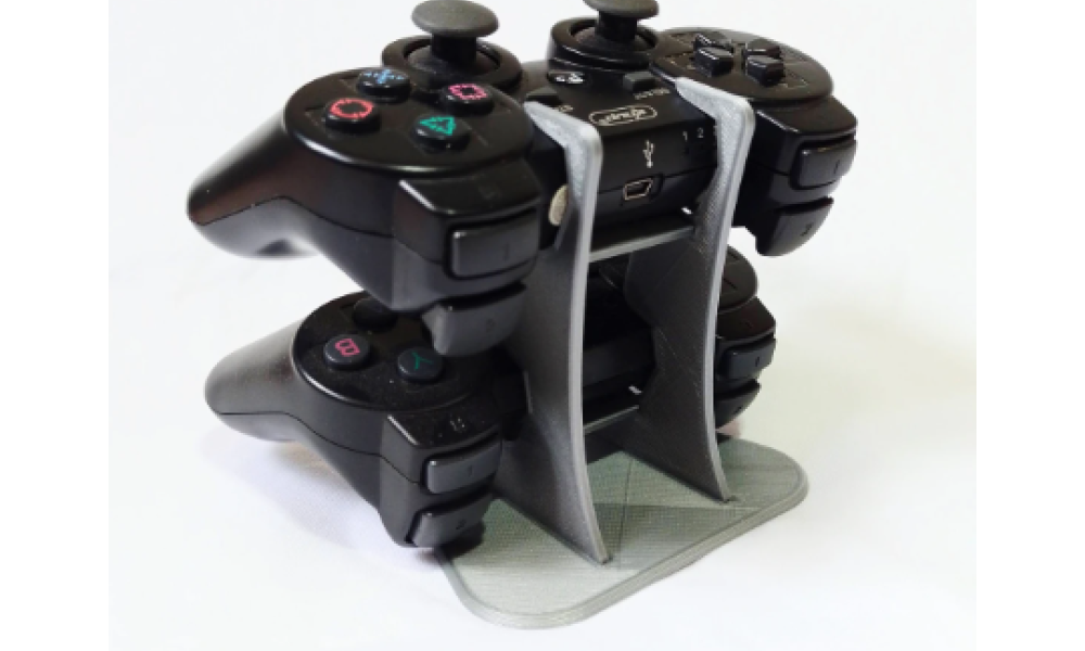 Suporte Para Fixação de Controle Gamepad 3D - Plastico Preto