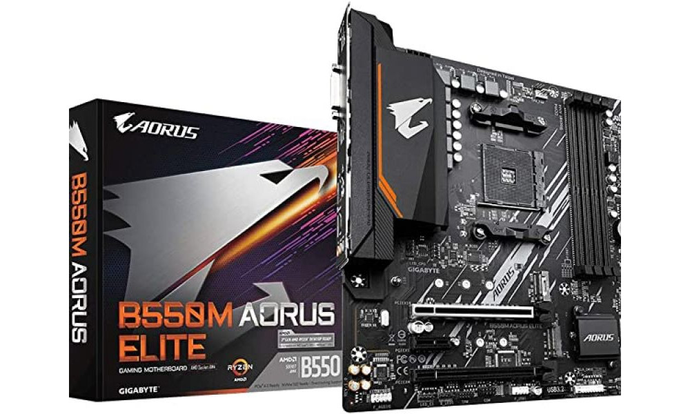 Placa Mãe Gigabyte B550M Aorus Elite AM4