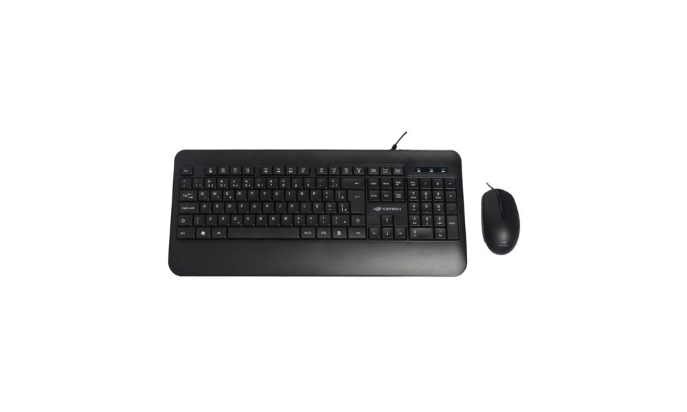 Kit Teclado + Mouse USB KT-200BK Preto C3Tech