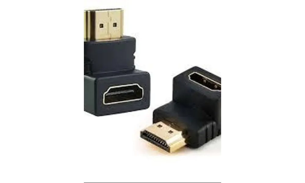 Conector Emenda HDMI MachoxFêmea 90º LE-05 - Lelong