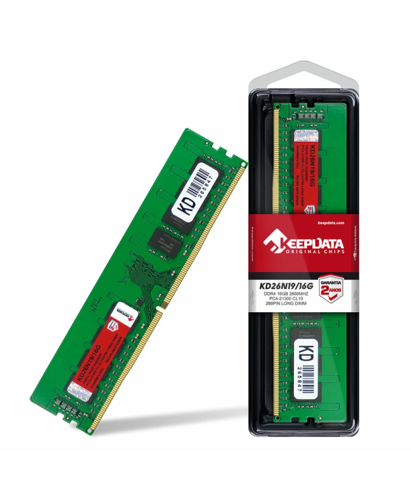 Memória Ram Desktop DDR4 16GB 2666MHZ Keepdata KD26N16/16G