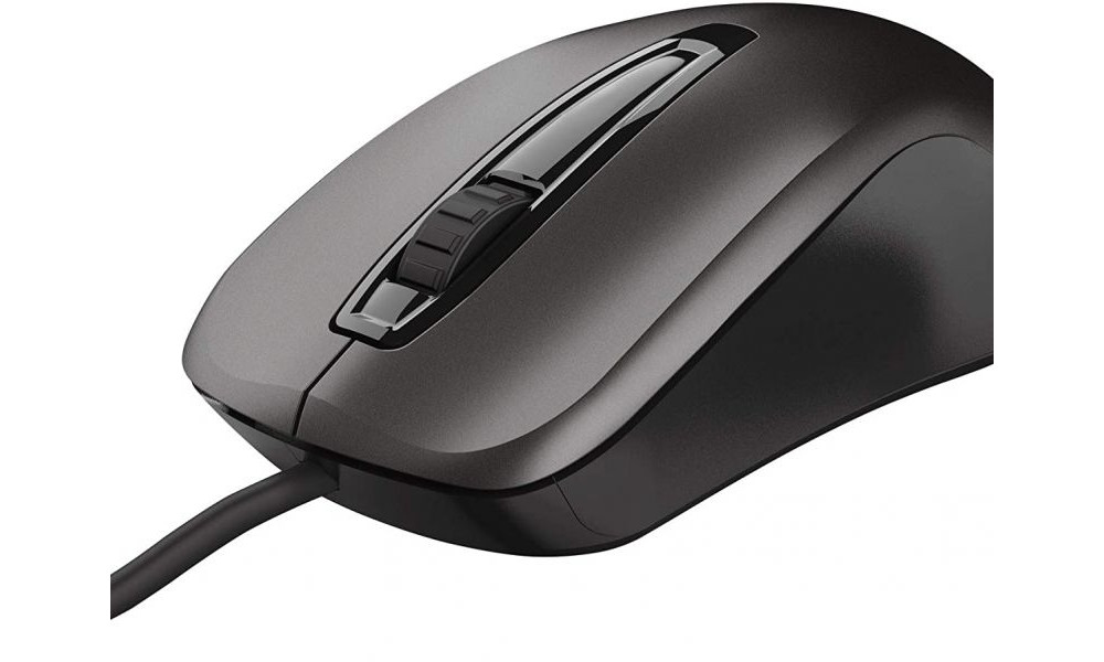 MOUSE TRUST CARVE 1200DPI PRETO, T23733