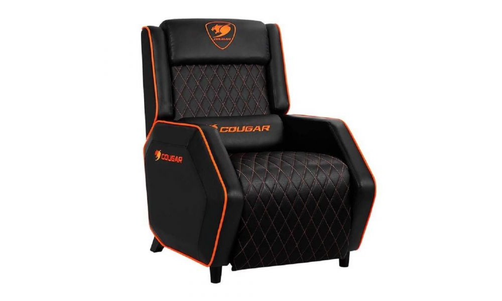 Poltrona Gamer Cougar Ranger Preta e Laranja