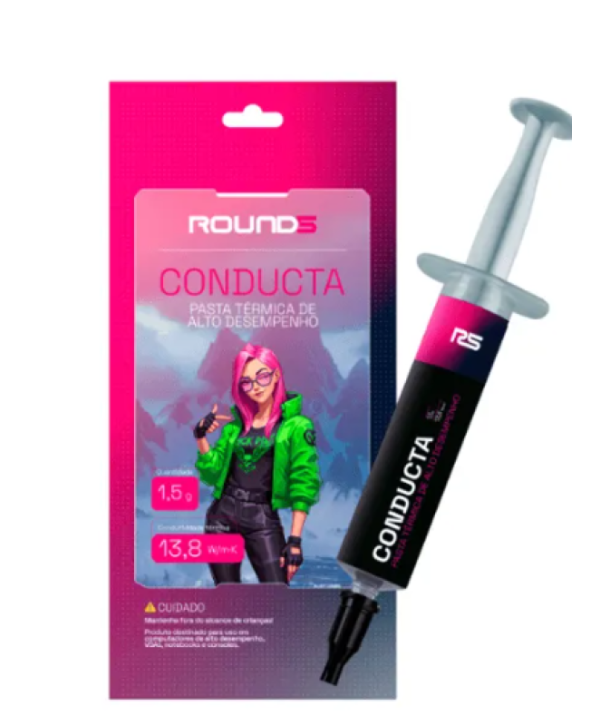 PASTA TERMICA ROUND5 CONDUCTA 13,8 W/MK SERINGA - 1,5G