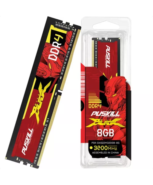 Memória Ram Puskill 8GB, DDR4, CL22 UDIMM
