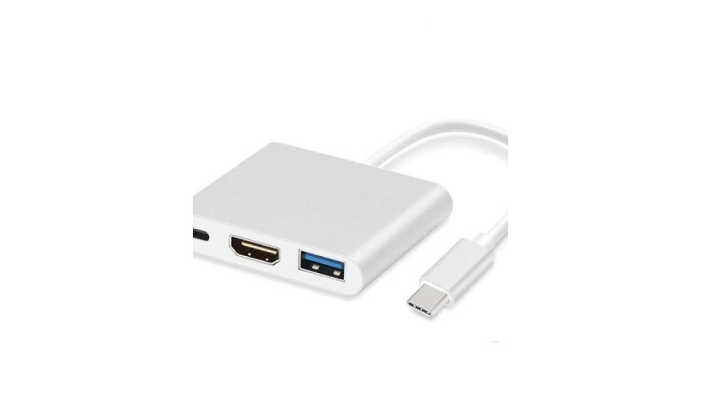 Mini Conversor 3 em 1 Type C 3.1 Type C/HDMI/USB 3.0 LE-5573 - Lelong