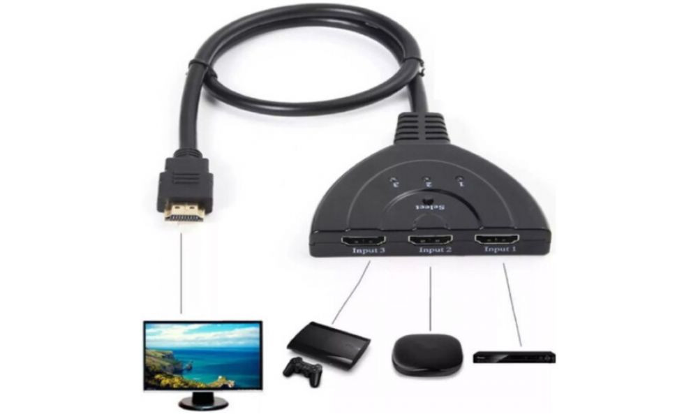 Cabo Switch HDMI Adaptador 3 em 1 Altomex - AU-56