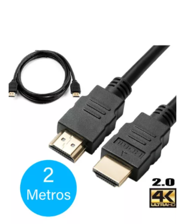 Cabo HDMI-HDMI 2M 4k Ultra HD Macho-macho Letron