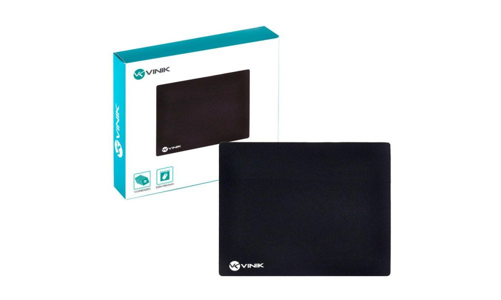 Mousepad Vinik Padrão Preto Básico COD 34243