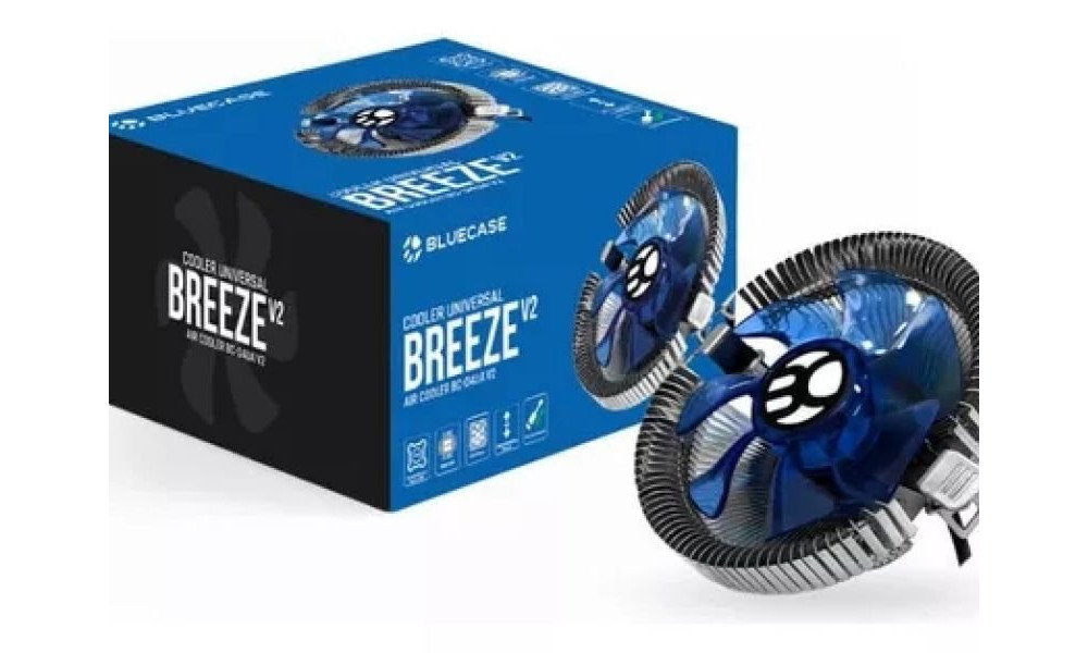 Cooler Universal Para CPU, Bluecase Breeze V2