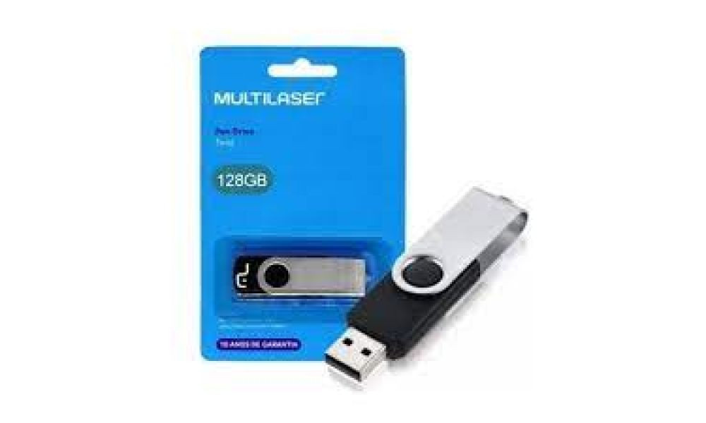 Pendrive Twist Preto 128GB