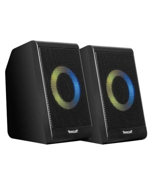 Caixa De Som Tgt Eryx Rgb, 2x3w Rms Preto 