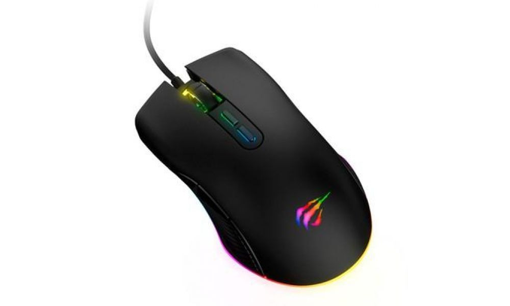 Mouse Gamer Havit RGB, 7 Botões, 2400DPI - HV-MS877