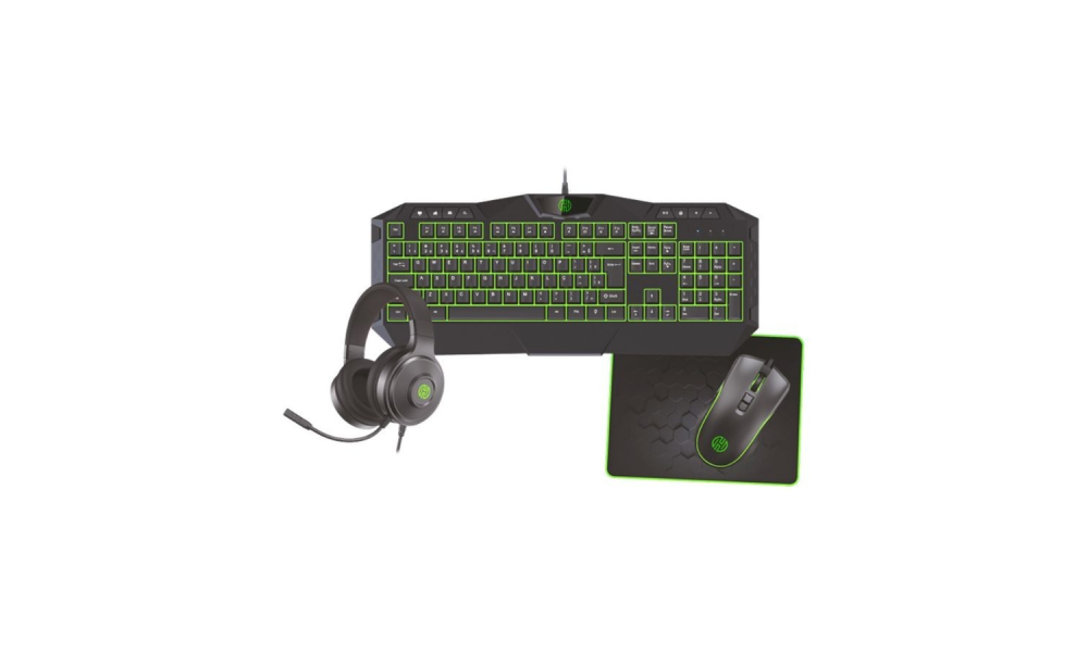 Kit Teclado e Mouse, Mousepad e Headset Hoopson TPC-067VD