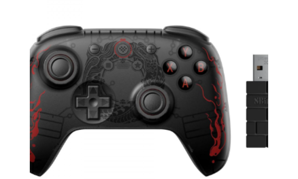 Controle Gamer 8BitDo Ultimate 2C Black Myth Wukong, Bluetooth/Wireless, Hall Effect, Preto