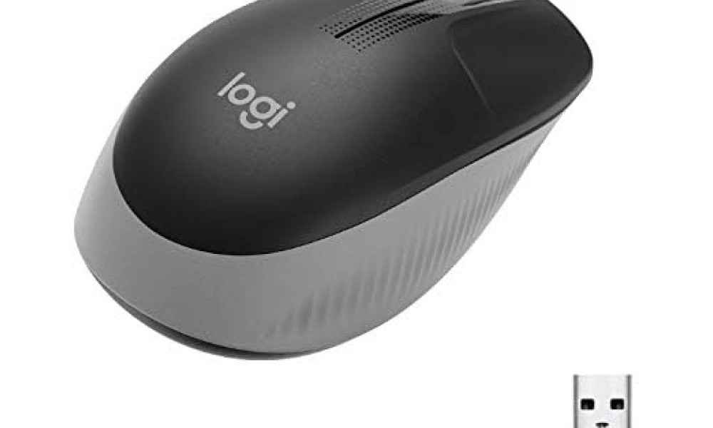 Mouse s/ Fio Logitech M190 Cinza e Preto