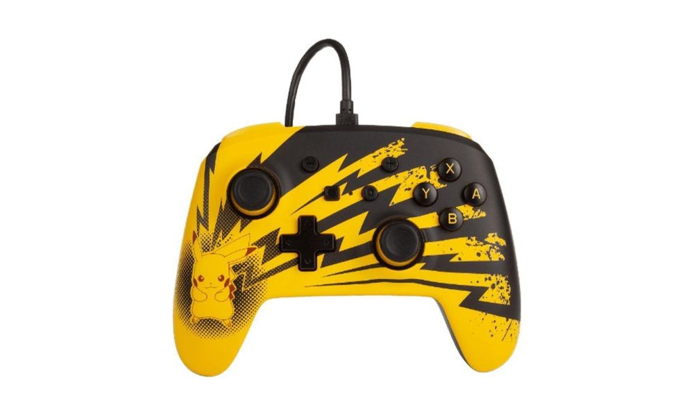 Controle Nintendo Switch com Fio PowerA Lightning Pikachu