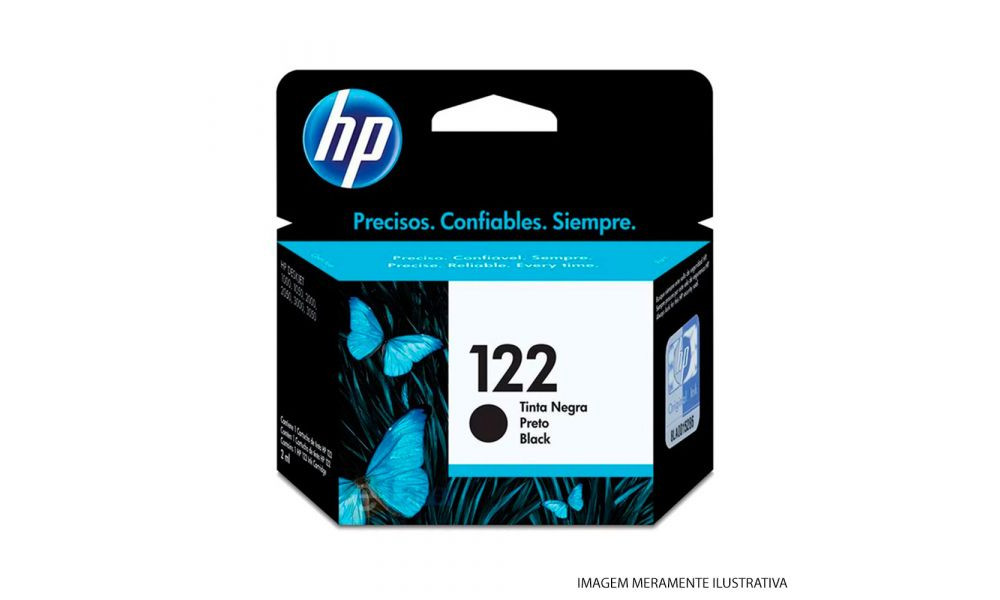 Cartucho HP 122 CH561HB Preto