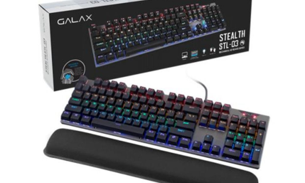 Teclado Galax Stealth Stl-03 Switch Blue Kgs0314T1Mr1Bbk0