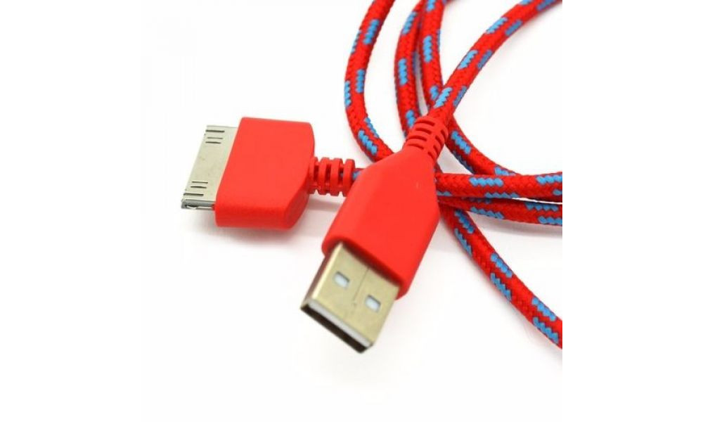 Cabo USB Lightning 30 Pinos para Iphone 3 e 4 2 Metros Colorido OEM