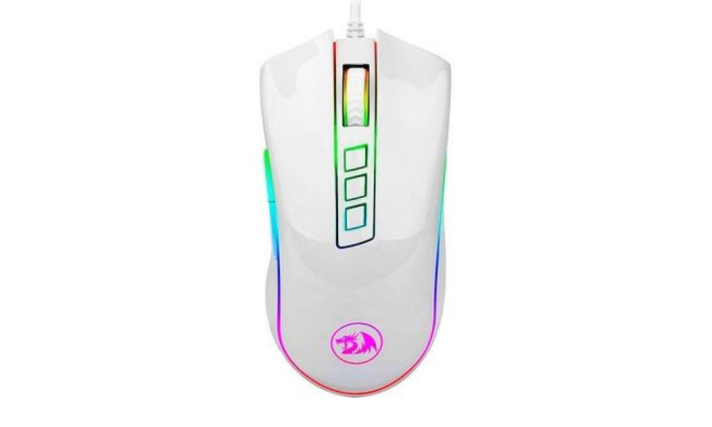 Mouse Gamer Cobra RGB Lunar White M711W