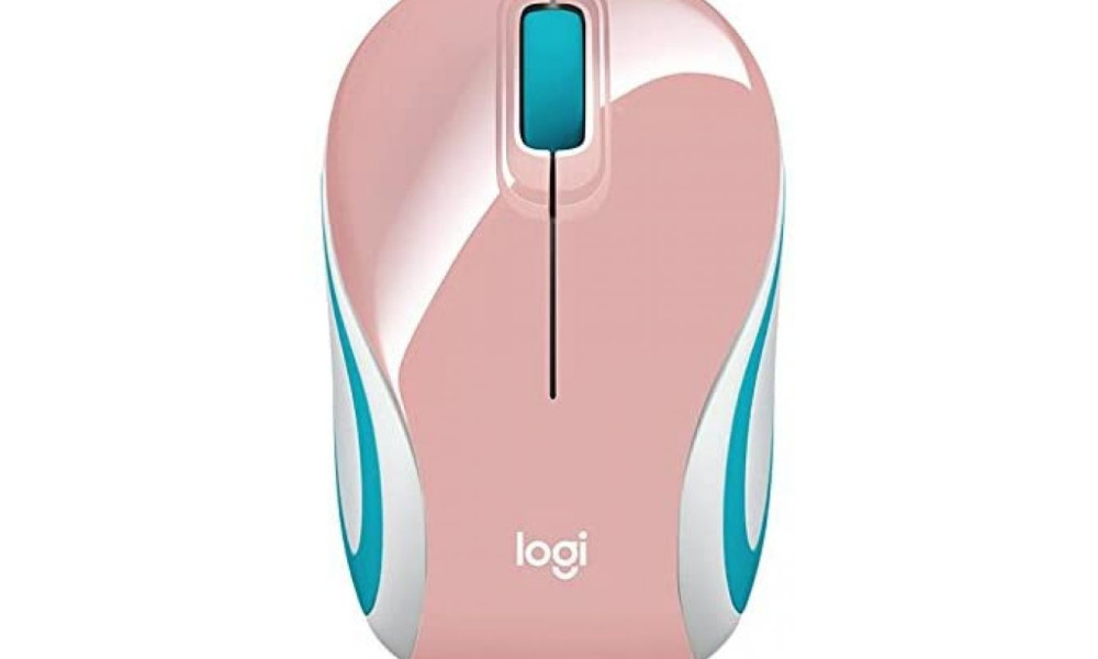 Mini Mouse Logitech M187 Sem Fio Rosa 1000DPI 