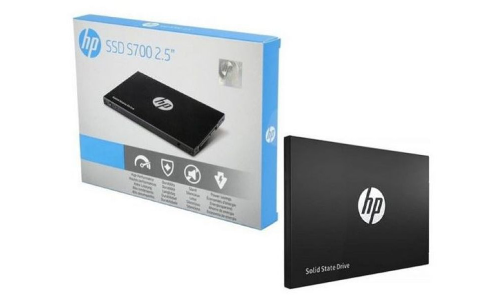 SSD HP S700, 120GB, SATA, Leituras: 500Mb/s e Gravações: 480Mb/s - 2DP97AA