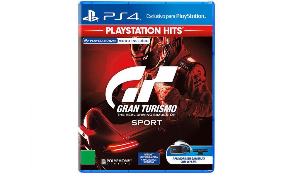 Jogo Gran Turismo Sport - PS4 HITS