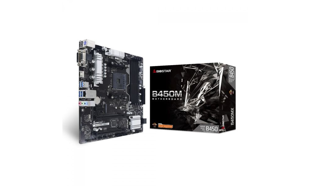 Placa Mãe Biostar B450MX-S, Chipset B450, AMD AM4, mATX,