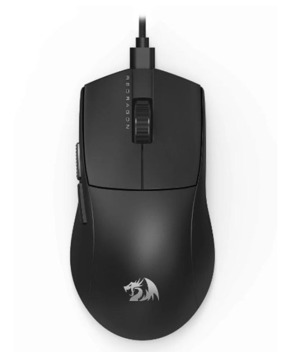 Mouse Gamer Redragon K1ng 1K Preto PAW3327 Cabo USB Tipo-C Removível 12400 DPI M724