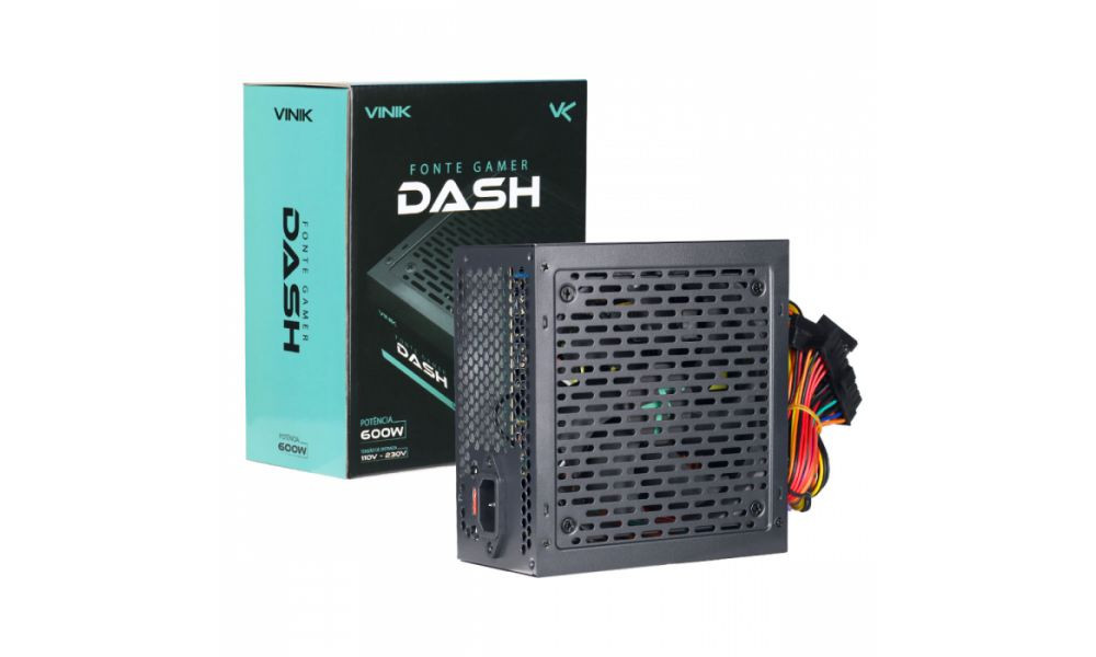 Fonte Gamer Dash 600w Preto - VFG600WP