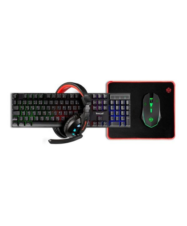 Combo Gamer TGT Ariete 4x1, Rainbow, Teclado, Mouse, Mousepad, Headset, TGT-ART-RBW01