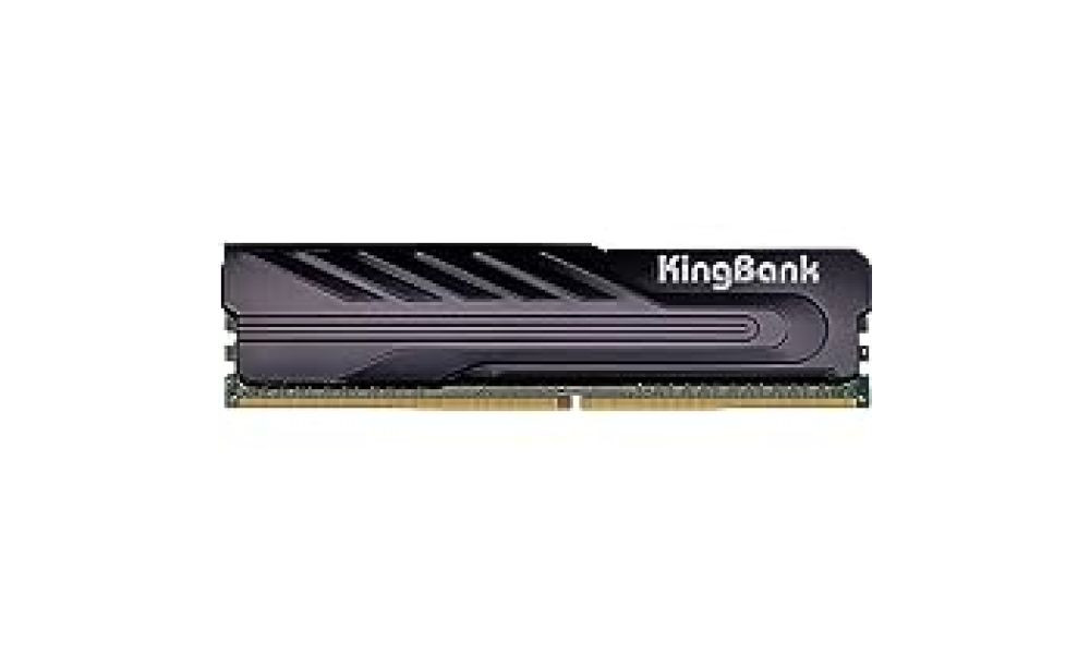 Memória Ram KingBank DDR4 16GB 3200Mhz 1.35V CL16 Dissipador preto (SÓ PARA INTEL)