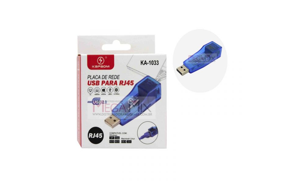 Adaptador p/ Placa de Rede KA-1033 - Kapbom