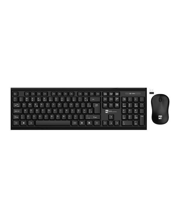 Kit Teclado e Mouse sem Fio Maxprint Exagon, Wireless, ABNT2, Preto, Mouse 1200DPI - 60000146